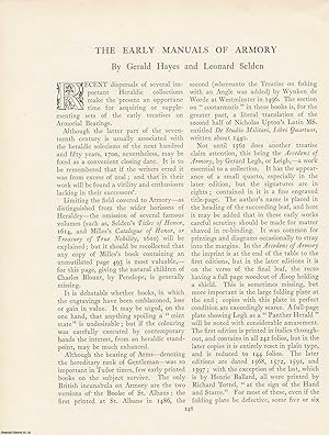 Image du vendeur pour The Early Manuals of Armory. An original article from The Bookman's Journal. Published by Bookman's Journal 1925. mis en vente par Cosmo Books