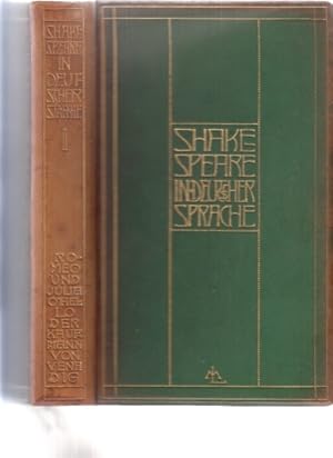 Immagine del venditore per Shakespeare in deutscher Sprache. II. Band: Romeo und Julia. Othello. Der Kaufmann von Venedig. Hrsg., zum Teil neu bersetzt von Friedrich Gundolf. venduto da Fundus-Online GbR Borkert Schwarz Zerfa