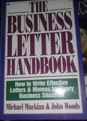 Image du vendeur pour Business Letter Handbook mis en vente par Reliant Bookstore