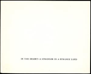 IN THE DESERT -- A STRANGER IN A STRANGE LAND