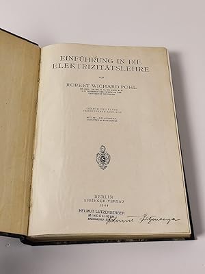 Immagine del venditore per Einfhrung in die Elektrizittslehre - Mit 497 Abbildungen venduto da BcherBirne