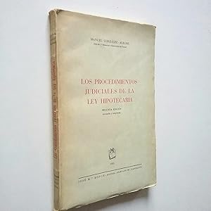 Image du vendeur pour Los procedimientos judiciales de la ley hipotecaria (segunda edicin revisada y ampliada) mis en vente par MAUTALOS LIBRERA