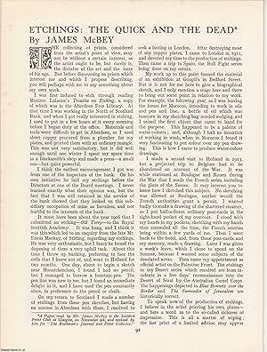 Seller image for Etchings: The Quick and the Dead. An original article from The Bookman's Journal. Published by Bookman's Journal 1923. for sale by Cosmo Books