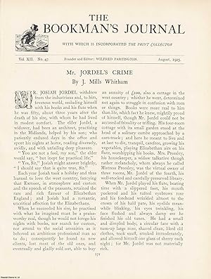 Seller image for Mr. Jordel's Crime. An original article from The Bookman's Journal. Published by Bookman's Journal 1925. for sale by Cosmo Books