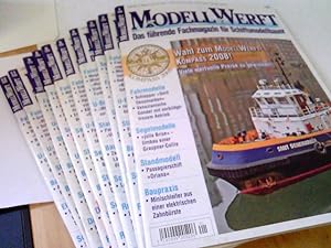 Bild des Verkufers fr Konvolut: 10 Zeitschriften (von12) Modell Werft. Das fhrende Fachmagazin fr Schiffsmodellbauer - 32. Jahrgang 2008. zum Verkauf von ABC Versand e.K.