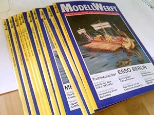 Konvolut: 10 Zeitschriften (von12) Modell Werft. Fachzeitschrift für Schiffsmodellbauer - 15. Jah...