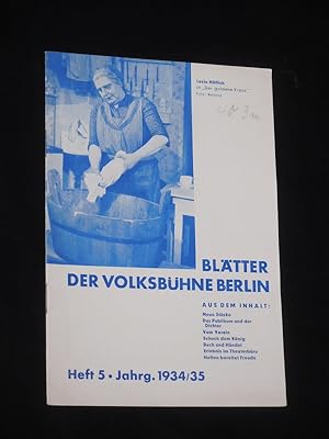Blätter der Volksbühne Berlin, Jahrgang 1934/35, Heft 5, Mai/ Juni 1935