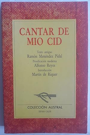 Imagen del vendedor de Cantar de Mio Cid a la venta por Librería Ofisierra