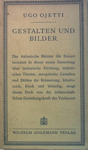 Imagen del vendedor de Gestalten und Bilder. a la venta por books4less (Versandantiquariat Petra Gros GmbH & Co. KG)