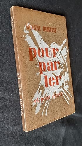 Imagen del vendedor de Pour parler (et pour cause) - a la venta por Le Livre  Venir