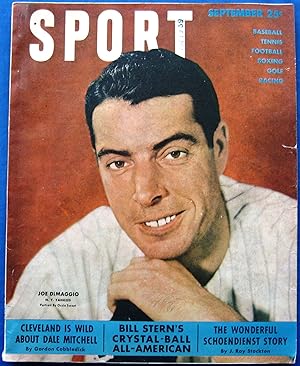 SPORT (September 1949) The Magazine For Sport Spectators-JOE DIMAGGIO cover
