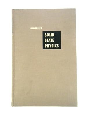 Bild des Verkufers fr Solid State Physics Supplement 2 - Paramagnetic Resonance In Solids zum Verkauf von World of Rare Books