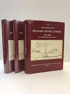 Bild des Verkufers fr THE VIRGINIA JOURNALS OF BENJAMIN HENRY LATROBE 1795-1798 [THREE VOLUMES] zum Verkauf von Second Story Books, ABAA