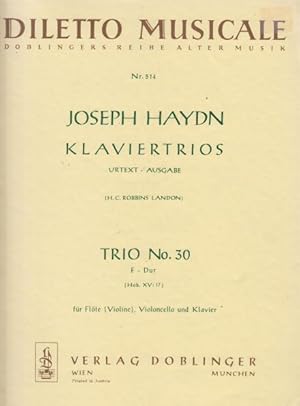 Trio No.30 in F major for Flute (Violin), Cello and Piano, Hob.XV:17 - Set of Parts