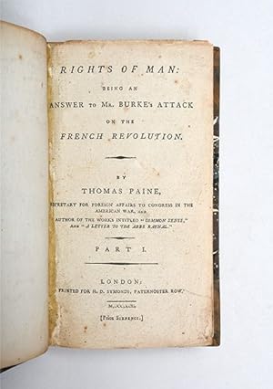 Seller image for Rights of Man. part I. [bound with 5 other works]. for sale by Peter Harrington.  ABA/ ILAB.