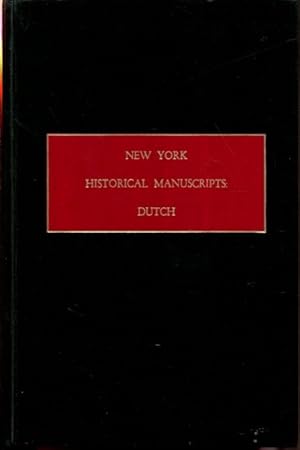 Immagine del venditore per New York Historical Manuscripts : Dutch Volumes XX-XXI. Delaware Papers (English Period, 1664-1682) venduto da Turgid Tomes