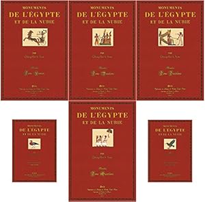 Seller image for Monuments de L'Egypte et de la Nubie: Planches Tome 1- 4 / Texte Volume 1 et 2 for sale by Versandantiquariat Nussbaum