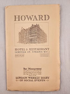 London Weekly diary of Social Events Monday, May 19th to Sunday, May 25th, 1930