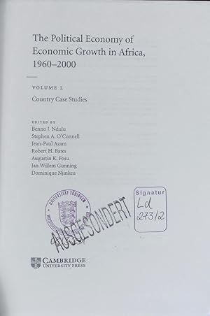 Seller image for The political economy of economic growth in Africa, 1960 - 2000. for sale by Antiquariat Bookfarm