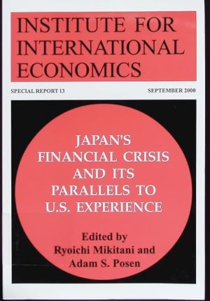 Bild des Verkufers fr Japan's financial crisis and its parallels to U.S. experience. zum Verkauf von Antiquariat Bookfarm