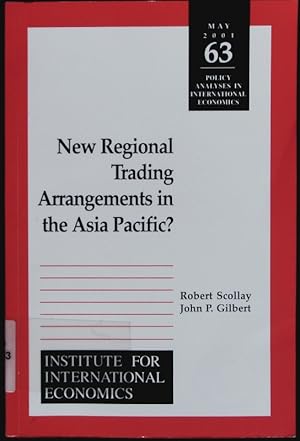 Bild des Verkufers fr New regional trading arrangements in the Asia Pacific? zum Verkauf von Antiquariat Bookfarm