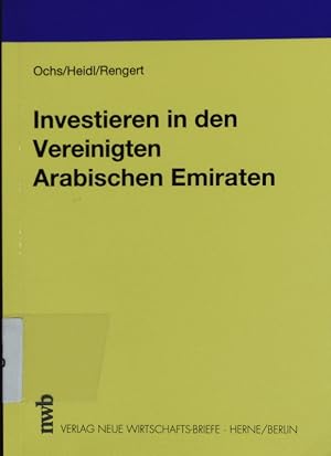 Bild des Verkufers fr Investieren in den Vereinigten Arabischen Emiraten. zum Verkauf von Antiquariat Bookfarm