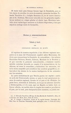 Immagine del venditore per YEBALA Y GARB (EXTRAIDO ORIGINAL DEL AO 1914, ESTUDIO COMPLETO TEXTO INTEGRO) venduto da Libreria 7 Soles