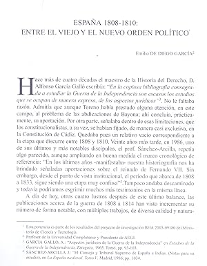 Seller image for ESPAA 1808-1810: ENTRE EL VIEJO Y EL NUEVO ORDEN POLITICO (EXTRAIDO ORIGINAL DEL AO 2006, ESTUDIO COMPLETO TEXTO INTEGRO) for sale by Libreria 7 Soles