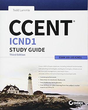 Bild des Verkufers fr CCENT ICND1 Study Guide: Exam 100-105 zum Verkauf von WeBuyBooks