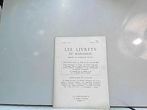 Bild des Verkufers fr Les livrets du Mandarin 6e srie n2 automne 1959 zum Verkauf von JLG_livres anciens et modernes