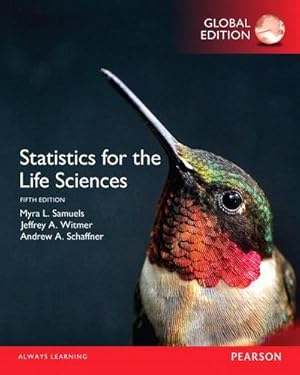 Seller image for Statistics for the Life Sciences, Global Edition for sale by AHA-BUCH GmbH