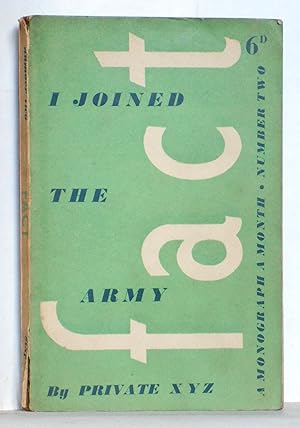 Seller image for May fact 1937: I Joined the Army for sale by N. Marsden