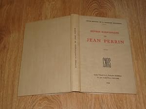 Image du vendeur pour Oeuvres Scientifiques de Jean Perrin mis en vente par Dublin Bookbrowsers