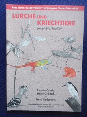 Bild des Verkufers fr Lurche und Kriechtiere (Amphibia, Reptilia). Eine Rote Liste der in Niedersterreich gefhrdeten Arten. 1. Fassung 1995. zum Verkauf von Antiquariat Klabund Wien