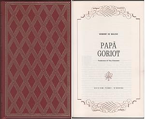 Immagine del venditore per Pap Goriot - Honor de Balzac venduto da libreria biblos