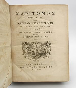 [Charitonis Aphrodisiensis amatoriarum narrationum de de Chaerea & Callirrhoe libri VIII - Roman ...