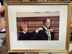 Signed photograph of William Rehnquist, framed