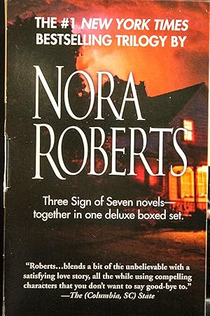 Seller image for Nora Roberts Sign of Seven Trilogy Box Set- BLOOD BROTHERS-THE HOLLOW-THE PAGAN STONE. for sale by Mad Hatter Bookstore