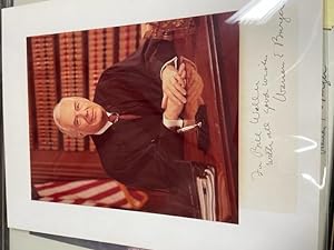 Signed photograph of Justice Warren Burger