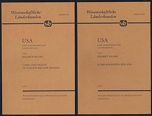 Bild des Verkufers fr USA. Eine geographische Landeskunde, Band I und II. zum Verkauf von Versandantiquariat Markus Schlereth