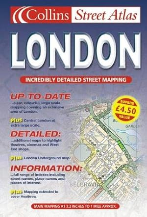 Bild des Verkufers fr London Street Atlas: Small (Collins street atlas) zum Verkauf von WeBuyBooks