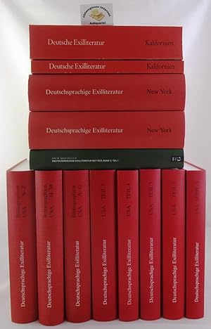 Deutschsprachige Exilliteratur seit 1933. DREIZEHN (13) Bände. Kalifornien. Band 1 und 2. : New Y...