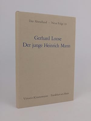 Seller image for Der junge Heinrich Mann for sale by ANTIQUARIAT Franke BRUDDENBOOKS