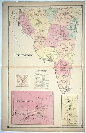 Livingston with insets of Lebanon Springs, Johnstown, Glenco Mills