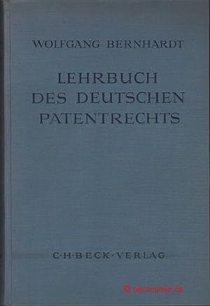 Lehrbuch des deutschen Patentrechts. 2., neubearbeitete Auflage.