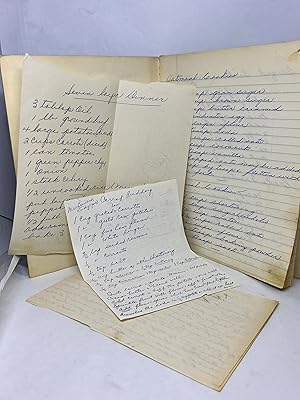 [MANUSCRIPT] [COOKERY] Handwritten Recipe book