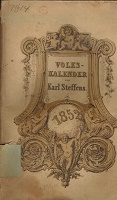 Bild des Verkufers fr Volks-Kalender 1852. zum Verkauf von Rhnantiquariat GmbH