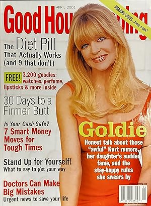 Good Housekeeping Magazine Vol.232, No.4, April 2001, Goldie Hawn