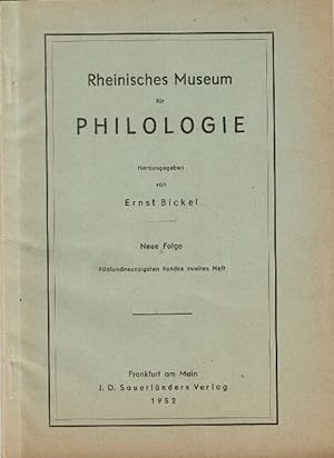 Das denkmal der varusschlacht in Bonn [drop title, as found in] Rheinisches Museum fur Philologie