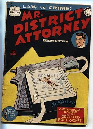 MR. DISTRICT ATTORNEY #3-DC PRE-CODE CRIME COMIC VG